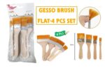 Gesso Brush Flat - 4 Pcs Set
