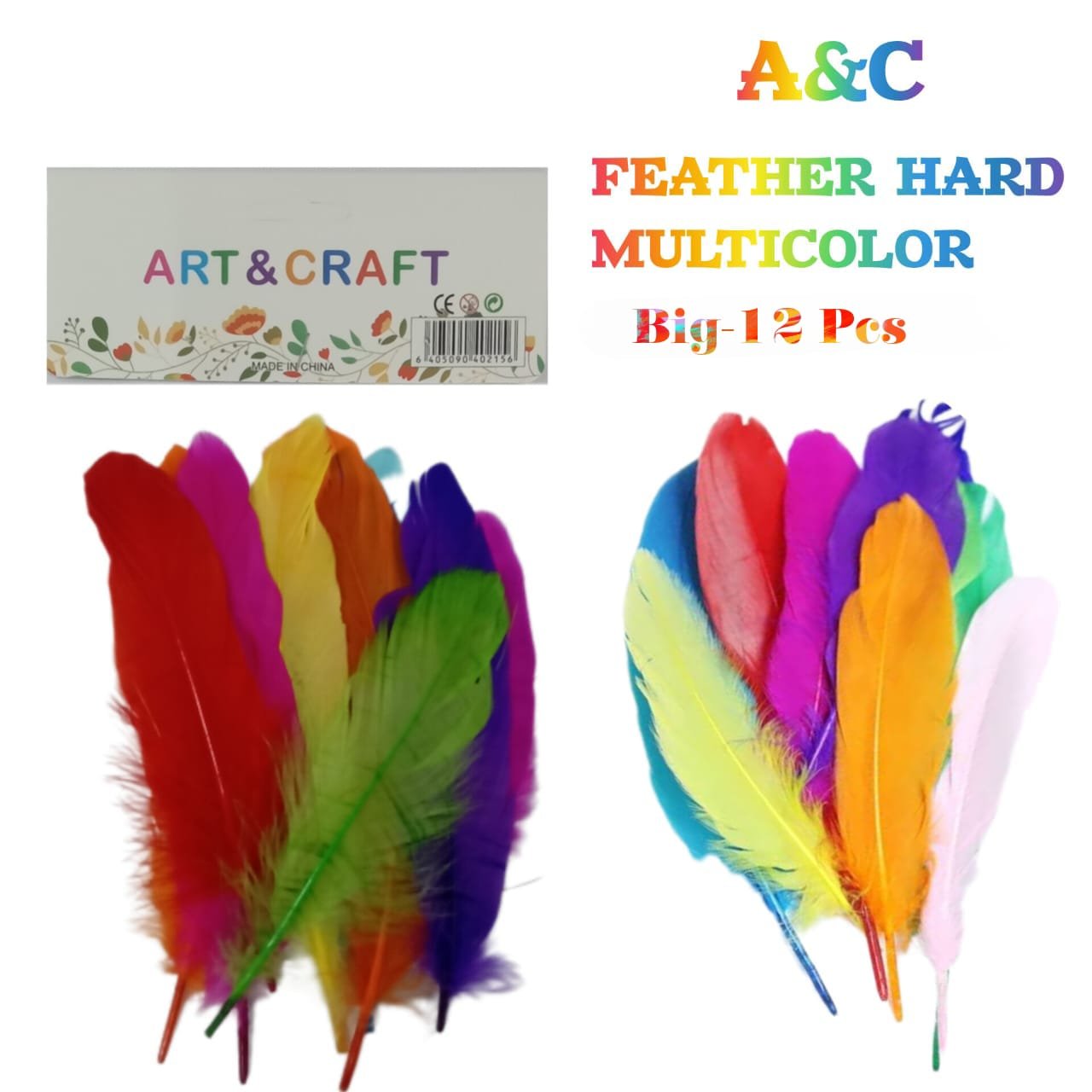 e3cf6bd3-51a8-4073-b578-3f395aa00957.jpeg A & C Feather Hard (12 Pcs) M/C - Big - Image 1