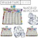 Washi Tape Silver No.XM-HZJD02