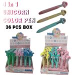 4 In 1 Unicorn Colour Pen