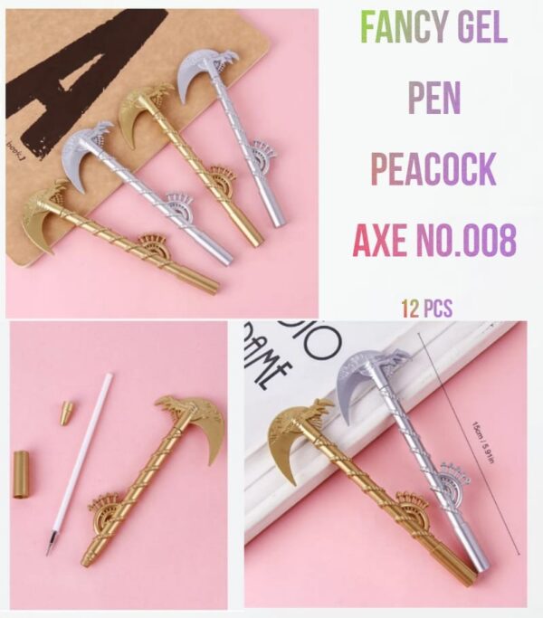 Fancy Gel Pen Peacock AXE No.008