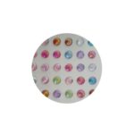 Neon Round Stone Sticker Card (45 Stones) - Image 2