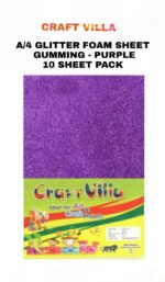Craft Villa A/4 Glitter Foam Sheet Gumming - Loose Colours - Image 15