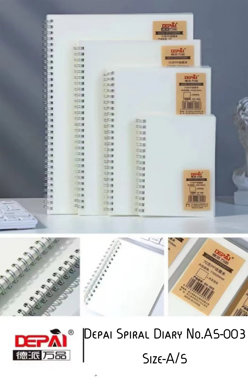 2026/01/1000009091.png Depai Spiral Diary No.A5-003 (Unruled) - Image 1