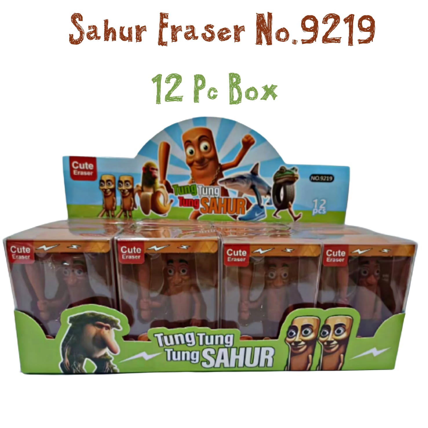 3b91cbe6-5dd7-4b5b-b251-26bfe8e6d93e Sahur Eraser No.9219 (12 Pc) - Image 1