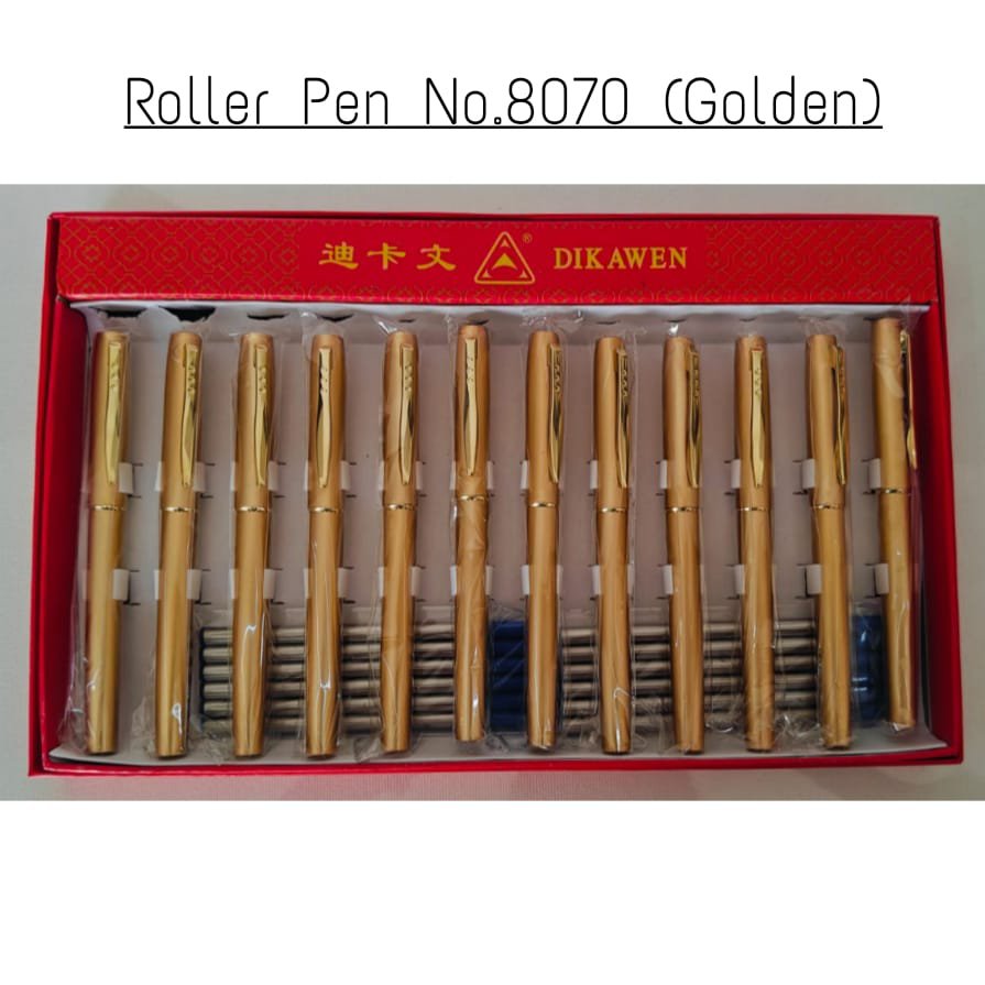 2026/02/1000025593.jpg Roller Pen No.8070 (Golden) - Image 1