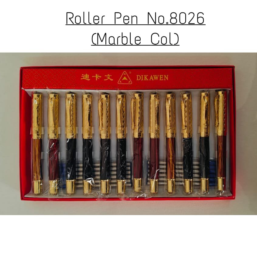 2026/02/1000025689.jpg Roller Pen No.8026 (Marble Colour) - Image 1