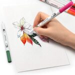 Dual Tip Brush Pen Marker No.001-24 (24 Pcs Col) - Image 5