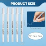 White Gel Pen No.HB-201 (12 Pcs Box) - Image 2