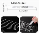 White Gel Pen No.HB-201 (12 Pcs Box) - Image 3