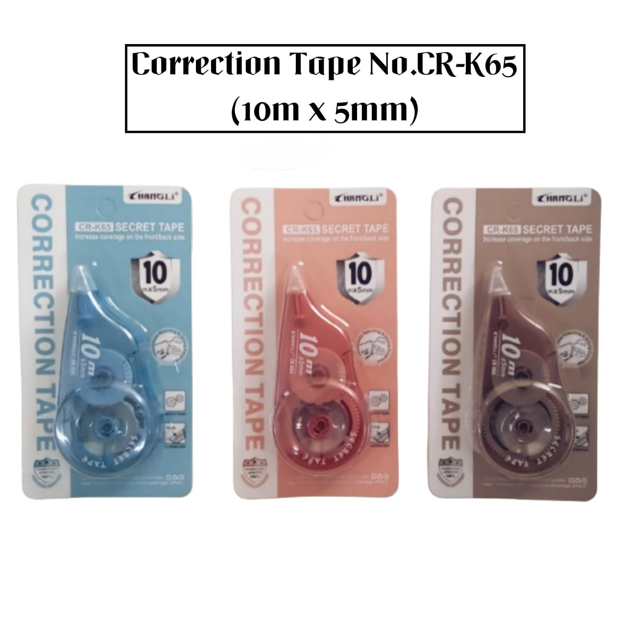 2026/02/1000027422-1.jpg Correction Tape No.CR-K65 (10mX5mm) - Image 1