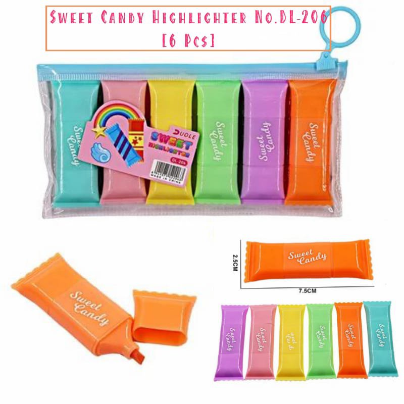 2026/02/1000027475.jpg Sweet Candy Highlighter No.DL-206 (6 Pcs) - Image 1