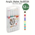 Acrylic Marker No.9053A (12 Pcs Set)