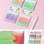 PVC Fancy Note 3x3 Transparent No.C12 [Gradient Colored]