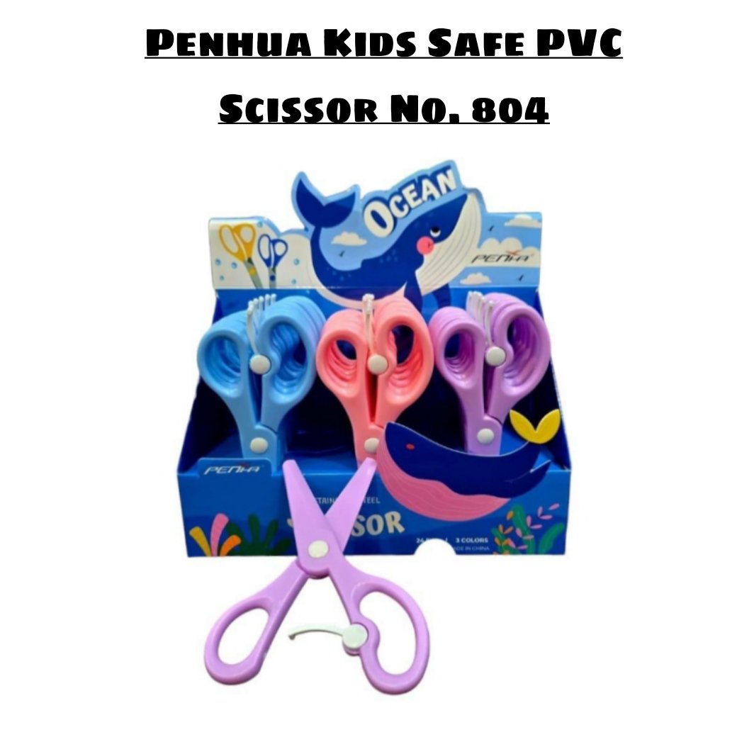 2026/02/1000441773.jpg Penhua Kids Safe PVC Scissor No. 804 - Image 1