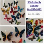 3D Butterfly Sticker No.ZBF-1012