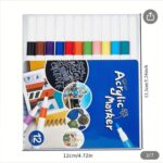 Acrylic Marker Pen No.8812-12 (12 Pcs) - Image 3