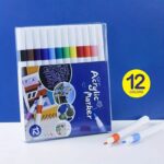 Acrylic Marker Pen No.8812-12 (12 Pcs) - Image 2
