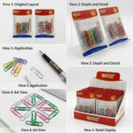 U-Pin Colour 50mm No.9104 (25 Pc Card) - Image 2