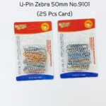 U-Pin Zebra 50mm No.9101 (25 Pc Card)