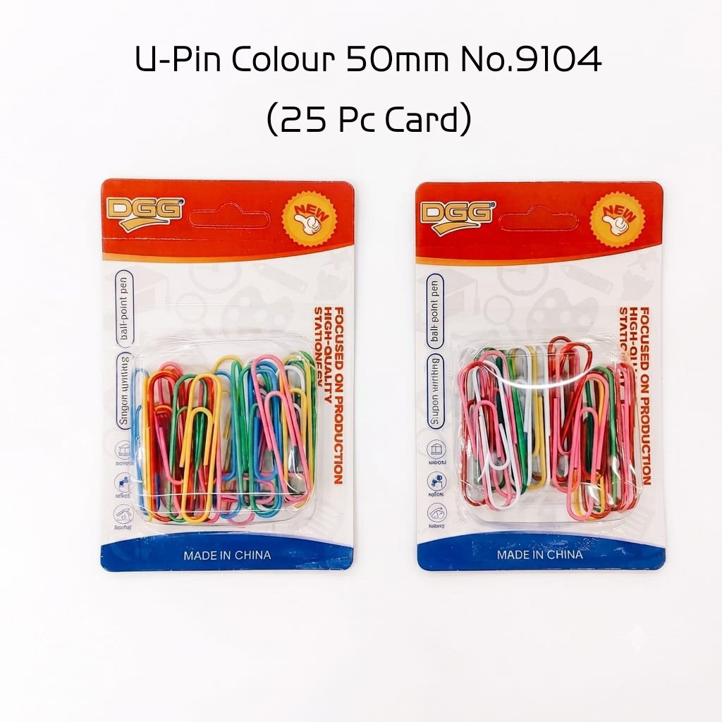 2026/06/1000208892-1.jpg U-Pin Colour 50mm No.9104 (25 Pc Card) - Image 1