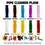 Pipe Cleaner- Single Colours -100 Pc Pack (10 Assorted Colours)