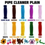 Pipe Cleaner- Single Colours -100 Pc Pack (10 Assorted Colours) - Image 12