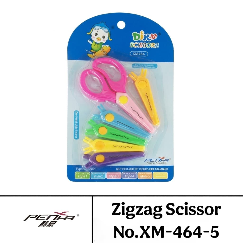 0c3ee92a-b696-47b5-8d71-1cfabfb381a1 Zigzag Scissor No.XM-464-5 - Image 1