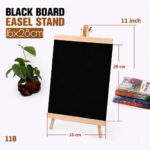 Wooden Black Board With Easel Stand-16x28cm
