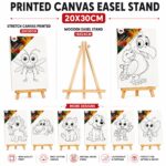 Printed Canvas With Easel Stand-20x30cm