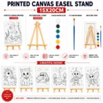 Printed Canvas With Easel Stand-15x20cm