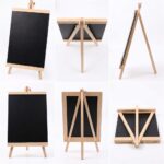 Wooden Black Board With Easel Stand-25x48cm - Image 2