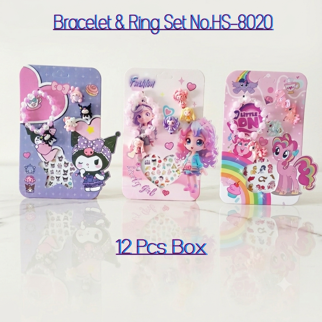 7ef3d2aa-866c-46eb-a8b8-3df29a2a6876 Bracelet & Ring Set No.HS-8020 - Image 1