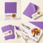 Craft Villa A/4 Eva Foam Sheet Plain –Voilet Colour - Image 3