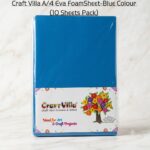 Craft Villa A/4 Eva Foam Sheet Plain –Blue Colour