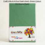 Craft Villa A/4 Eva Foam Sheet Plain –Green Colour