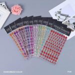 Diamante Number Sticker Card-Assorted Colour - Image 2