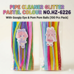 Pipe Cleaner Neon Colour No.HZ-6226 [100 Pcs]